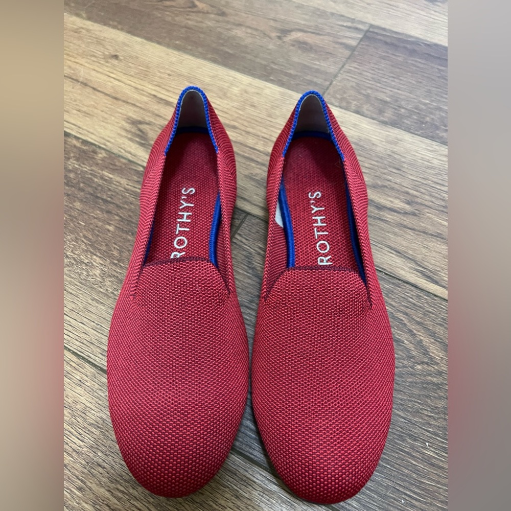Rothy’s red loafer size 8